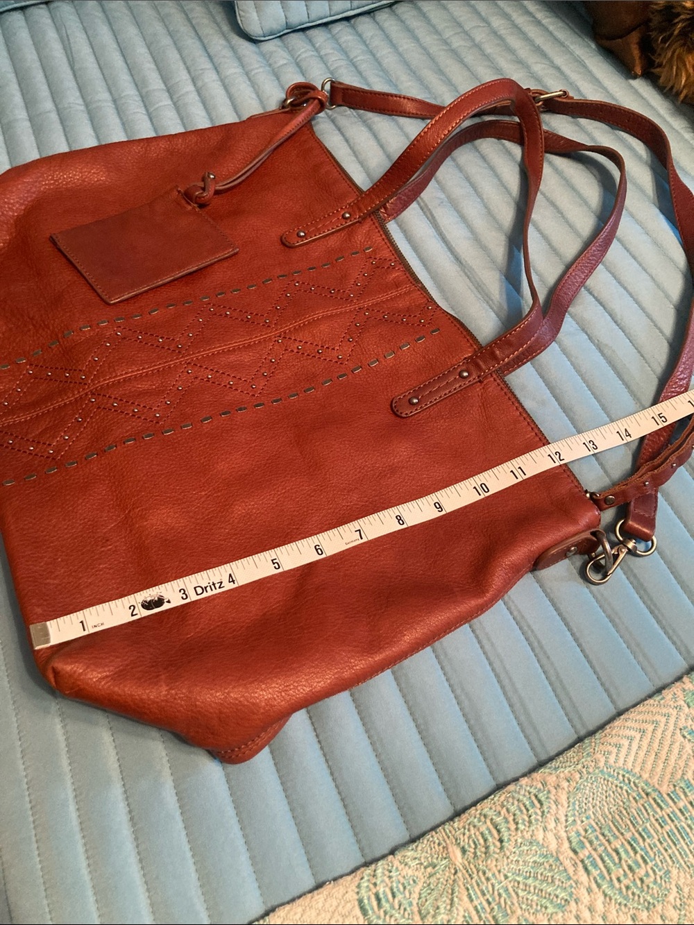 Lucky Brand Leather Studded Tote - Picture 5 of 6